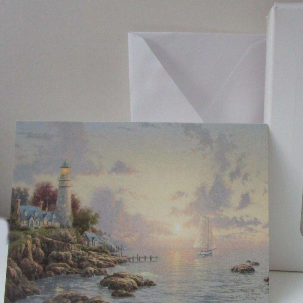 50 Thomas Kinkade PAINTER Note Card With Envelope 3 1/2" x 5"